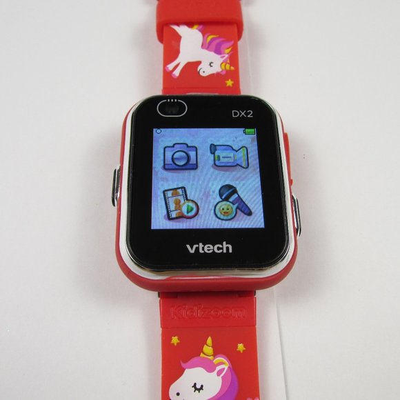 VTech KidiZoom DX2 Kids SmartWatch RARE Red Unicorn Band Working Touch Screen - Picture 14 of 16